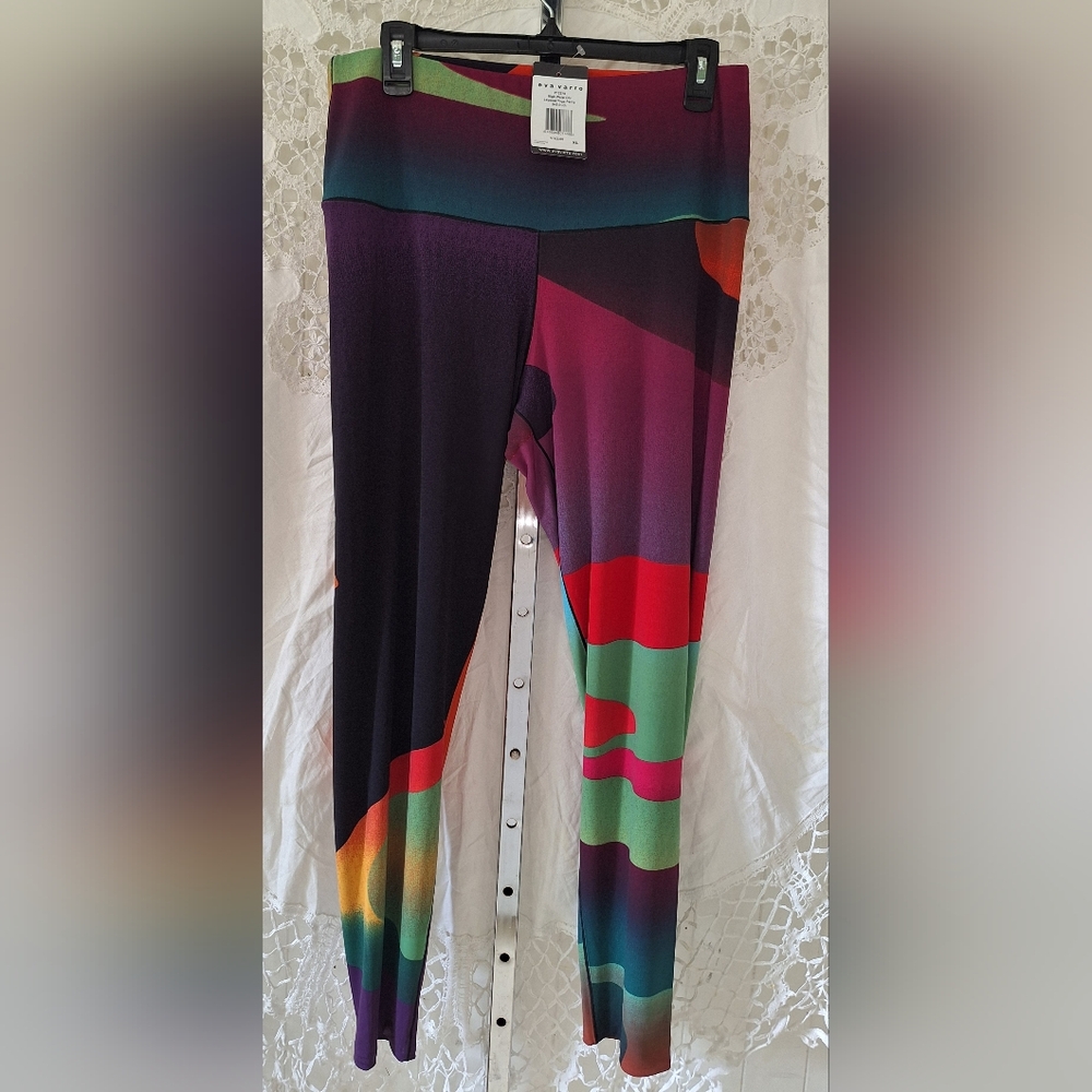 EVA VARRO High Waist Dbl Layered Yoga Pants XL